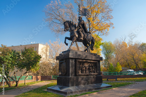 Monument to the Holy Prince Dimitry Donskoy. Moscow photo