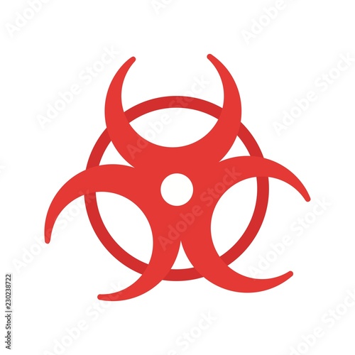biohazard  flat multi color icon