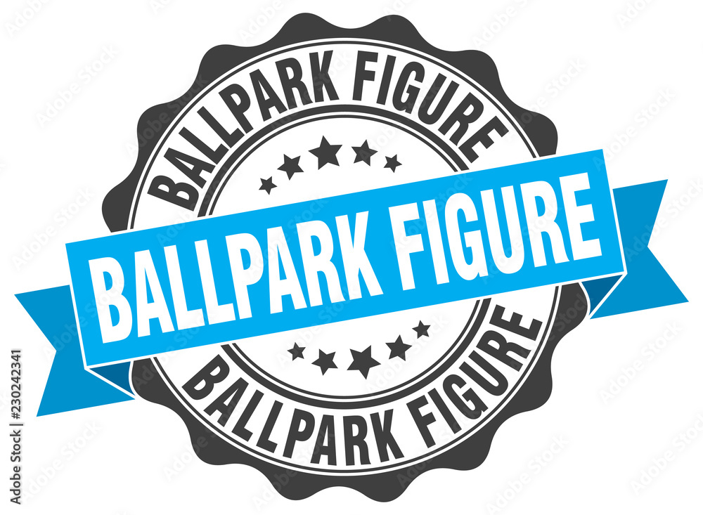 Obraz premium ballpark figure stamp. sign. seal
