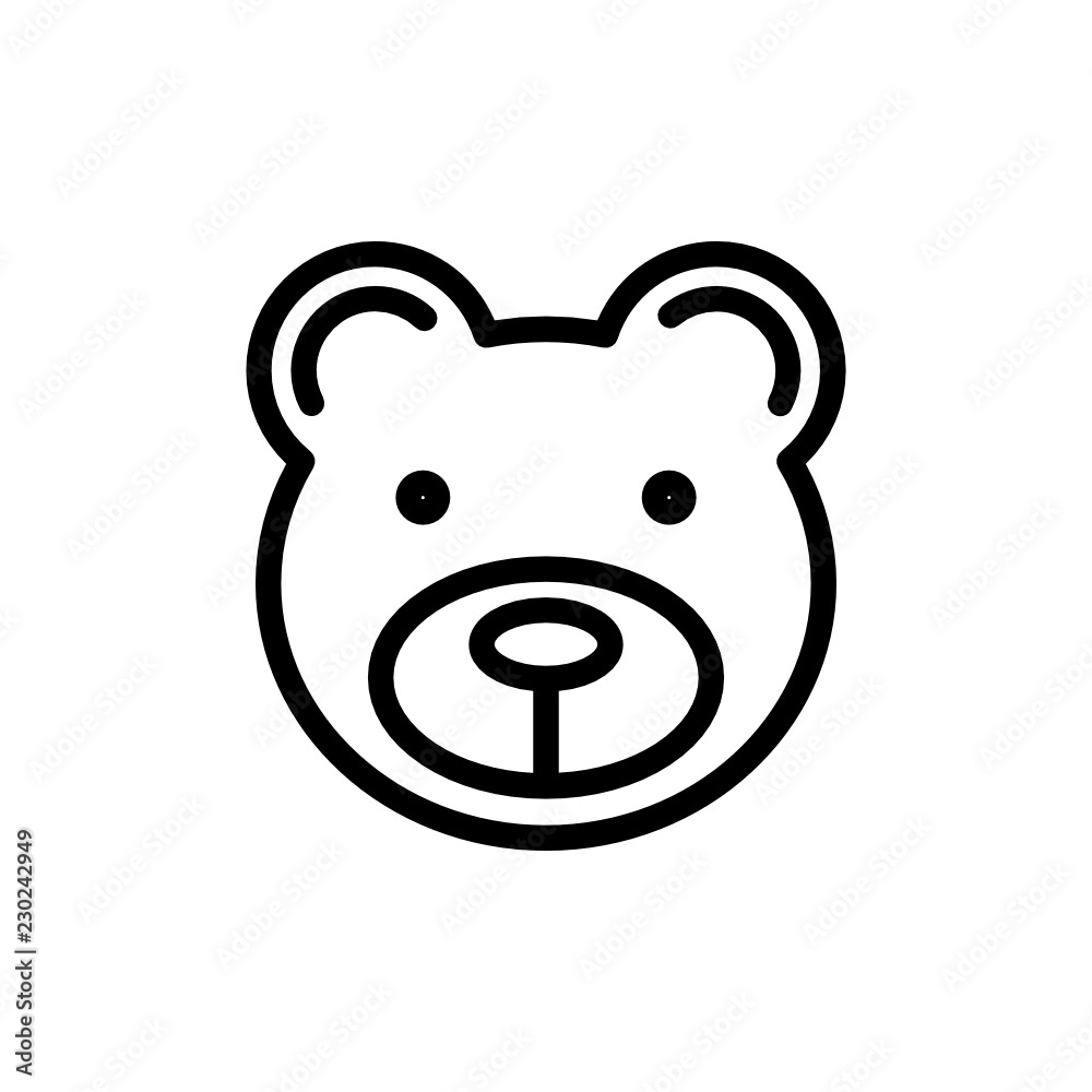 teddy bear icon vector teddy bear icon vector