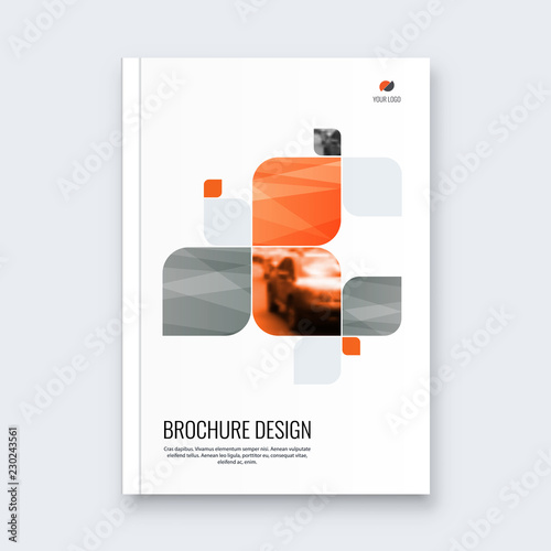Abstract flyer design background. Brochure template.