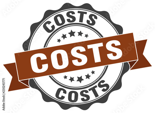 costs stamp. sign. seal
