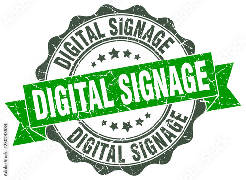 digital signage stamp. sign. seal
