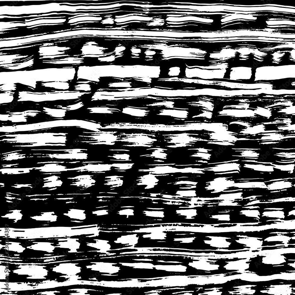 Naklejka premium White and black grunge pattern. Background. Brush. Vector.