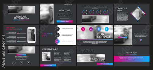 Abstract flyer design background. Brochure template.