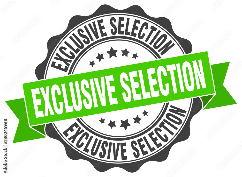 exclusive selection stamp. sign. seal exclusive selection stamp. sign. seal