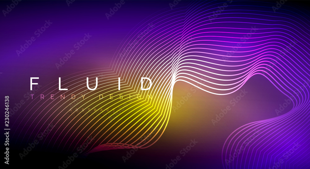 Digital flowing wave particles abstract background Digital flowing wave particles abstract background