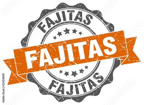 fajitas stamp. sign. seal