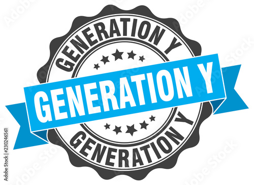 generation y stamp. sign. seal