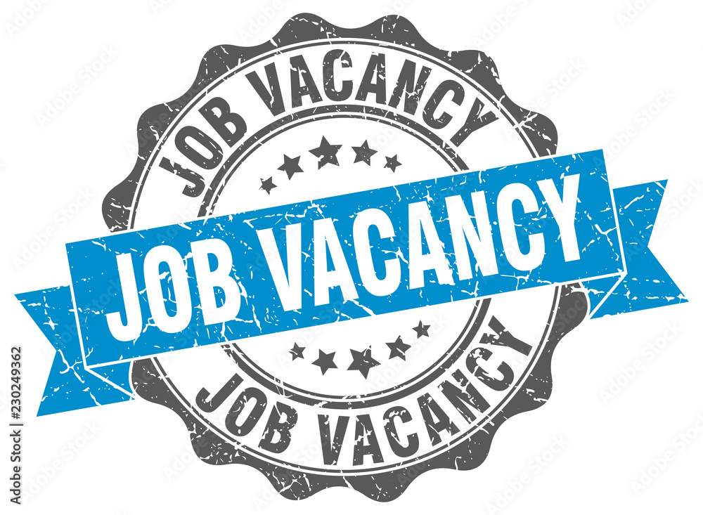 Fototapeta premium job vacancy stamp. sign. seal