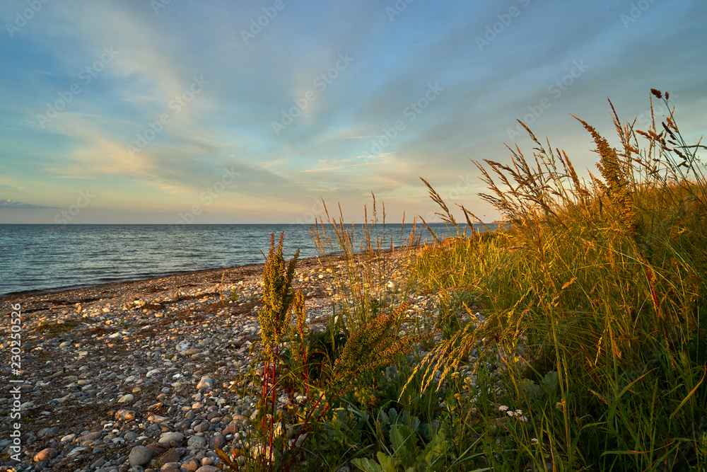 NSG Strandseenlandschaft bei Schmoel, zwischen Schmoel und Hohenfelde an der Ostsee, Kreis Plön, Probstei, Schleswig-Holstein, Deutschland...