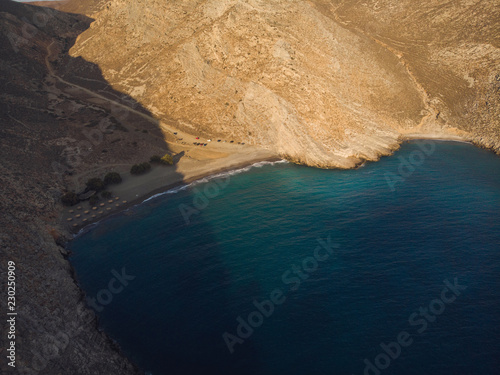 Aerial view Vatses Beach (Astypalaia/Greece)