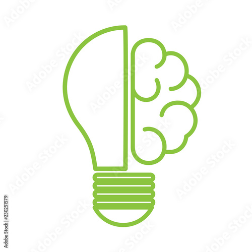 Creative idea concept with abstract bulb