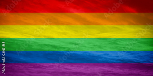 Wallpaper Mural LGBTQ colorful flag