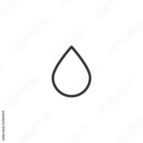 Water Drop outline icon. linear style sign for mobile concept and web design. Rain drops simple line vector icon. symbol, logo illustration