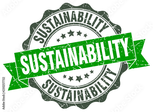 sustainability stamp. sign. seal