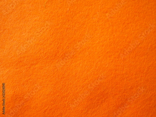 Orange felt background, orange texture