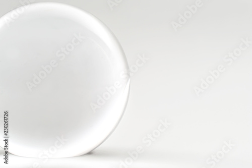 glass sphere isolated on a white background