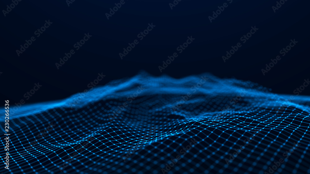 Network connection structure. Abstract technology background. Science ...