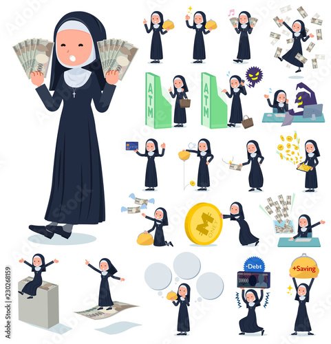 flat type Nun women_money