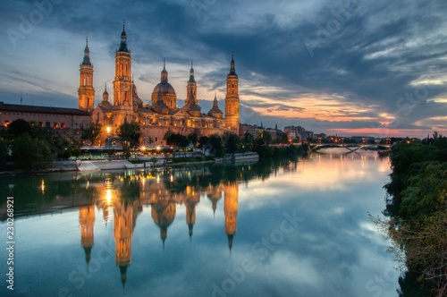 Basilica of Our Lady of the Pillar, Zaragoza, Spain.