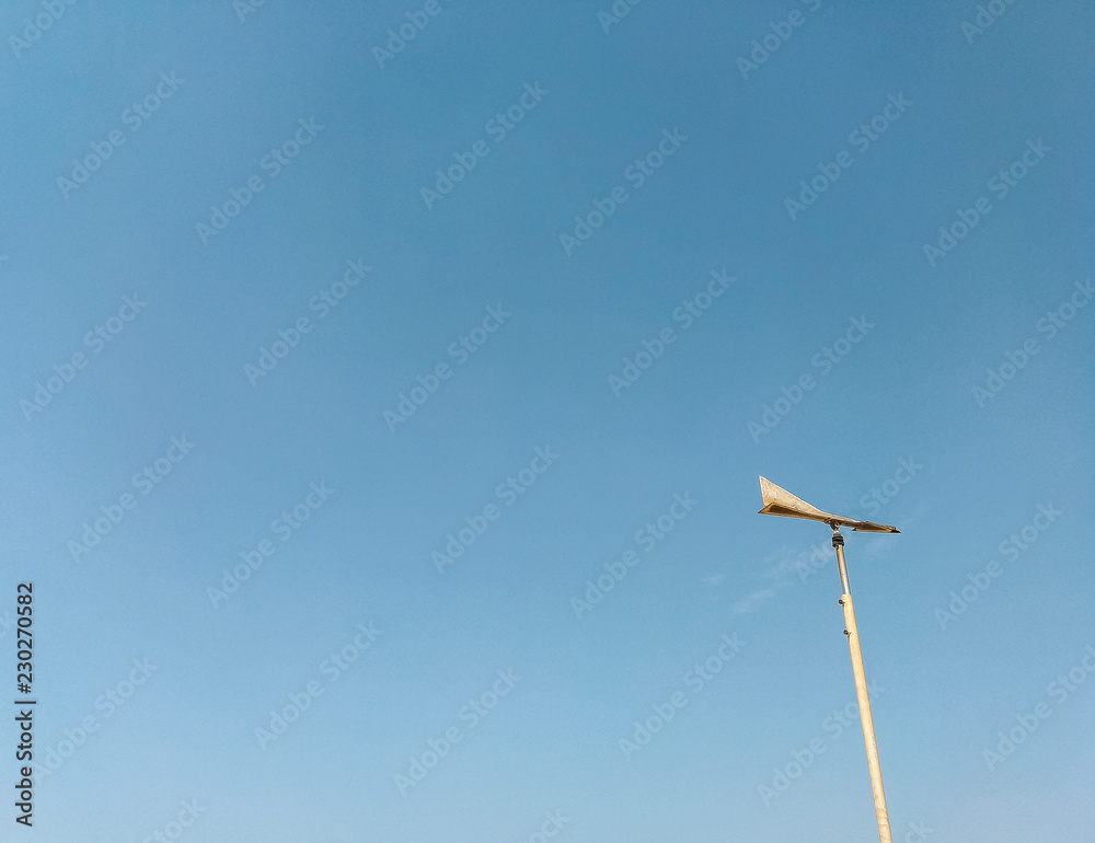 Iron weathervane to measure wind direction in Italy