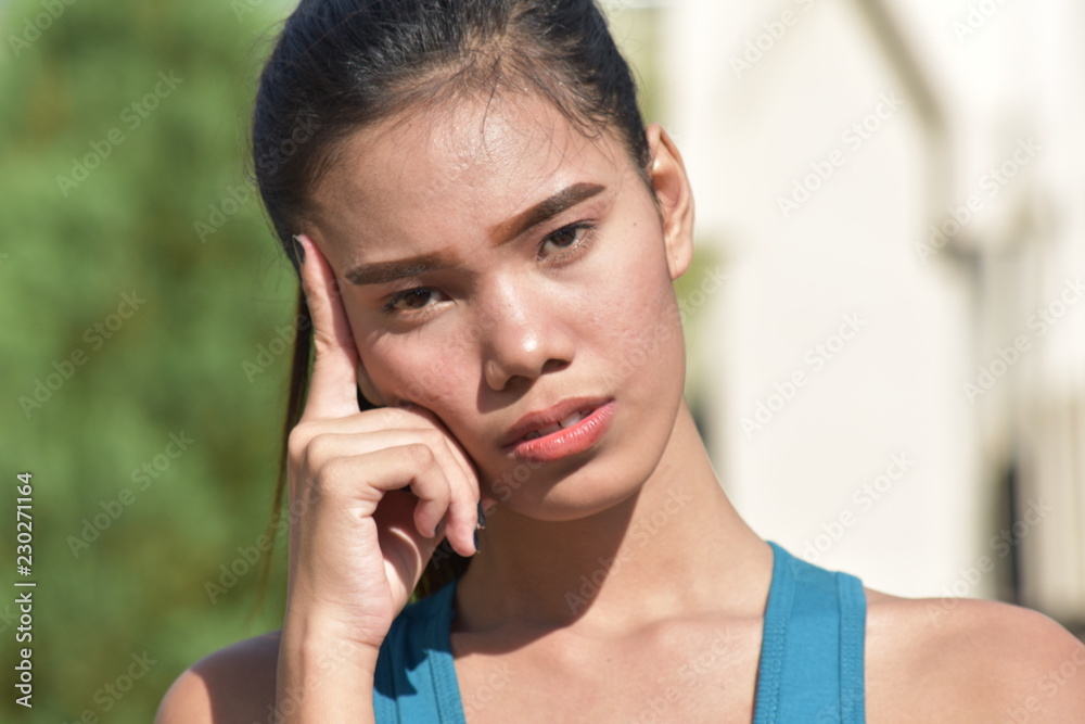 Youthful Filipina Female Deciding Youthful Filipina Female Deciding