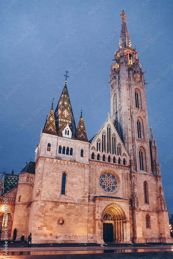 Church in the castle district in Budapest