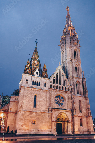 Church in the castle district in Budapest
