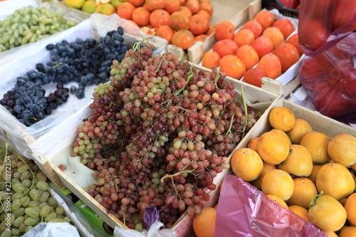Various fruits on market