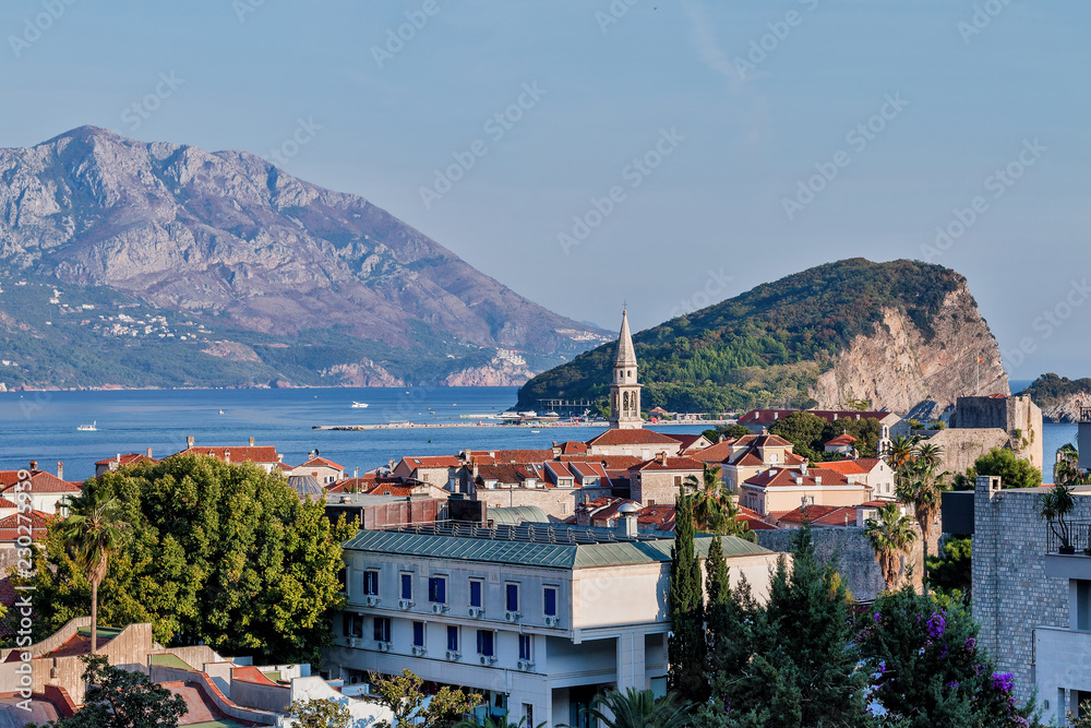 View of the city of Budva, Montenegro