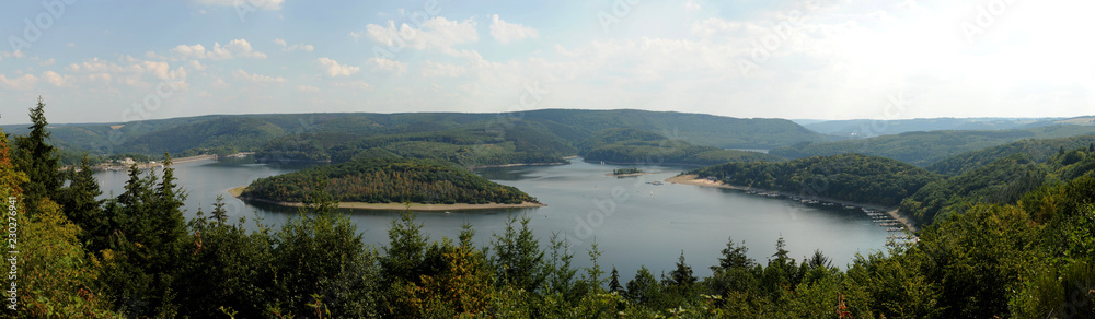 Panorama Rurtalsperre bei Schmidt