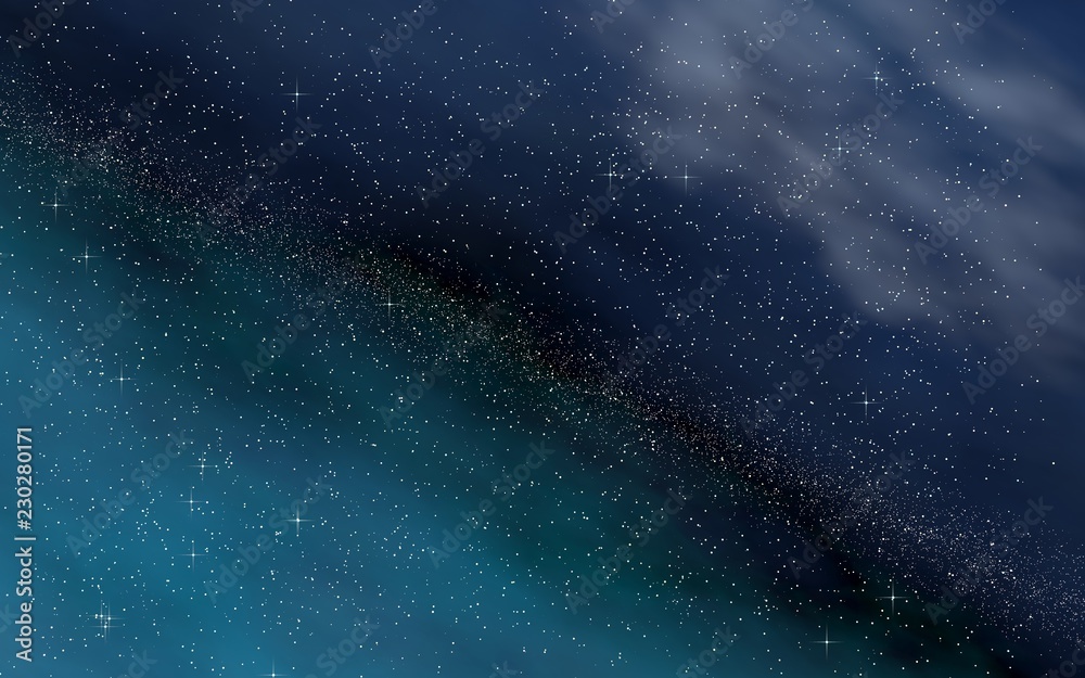 Colorful and beautiful space background. Outer space. Starry outer space texture. Templates, blue background. 3D illustration Colorful and beautiful space background. Outer space. Starry outer space texture. Templates, blue background. 3D illustration