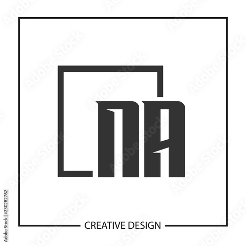 Initial NA Letter Logo Template Design