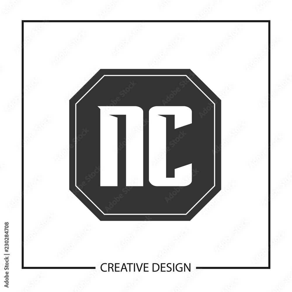 Initial NC Letter Logo Template Design Initial NC Letter Logo Template Design