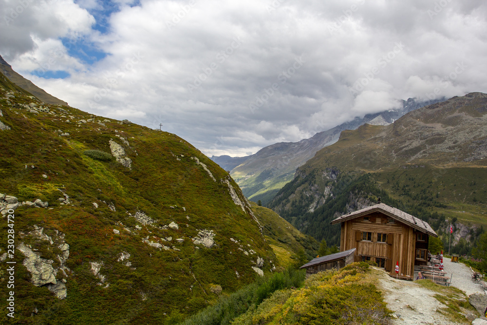 house in the mountains