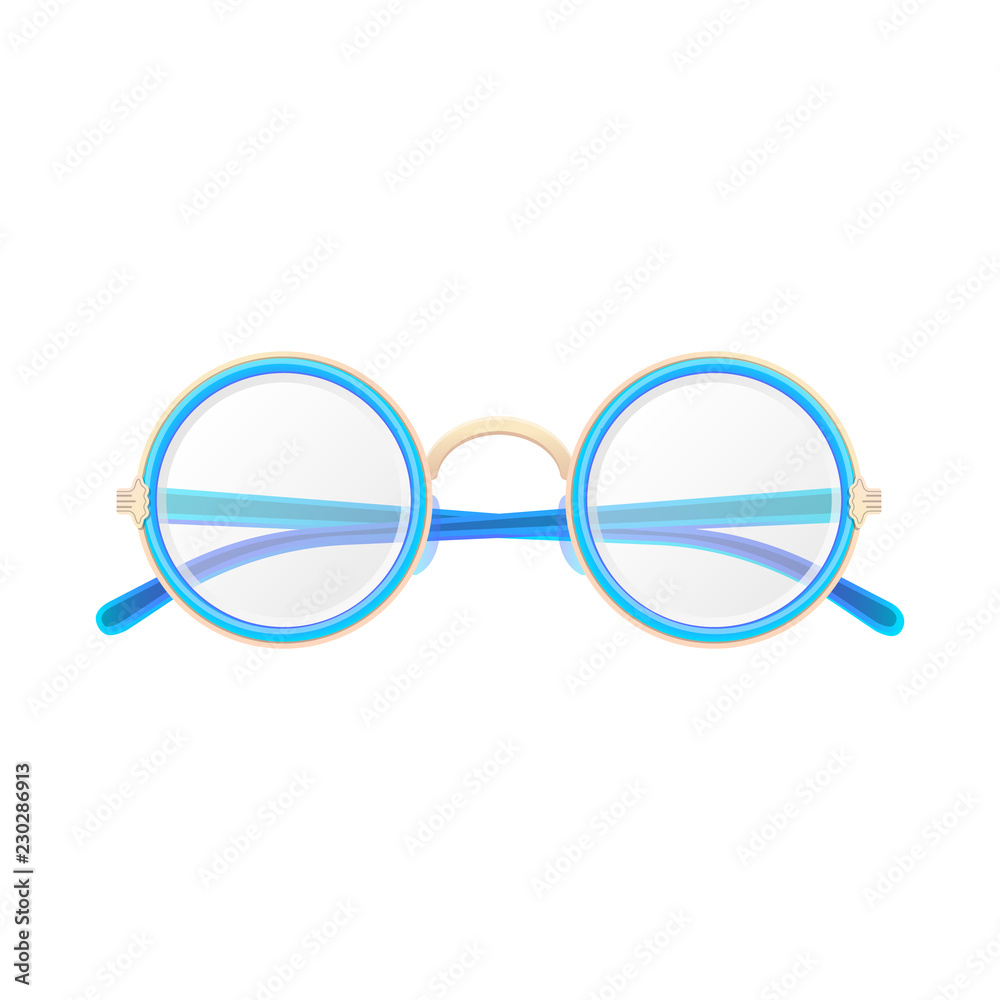 Fototapeta premium Isolated object of glasses and frame symbol. Collection of glasses and accessory vector icon for stock.