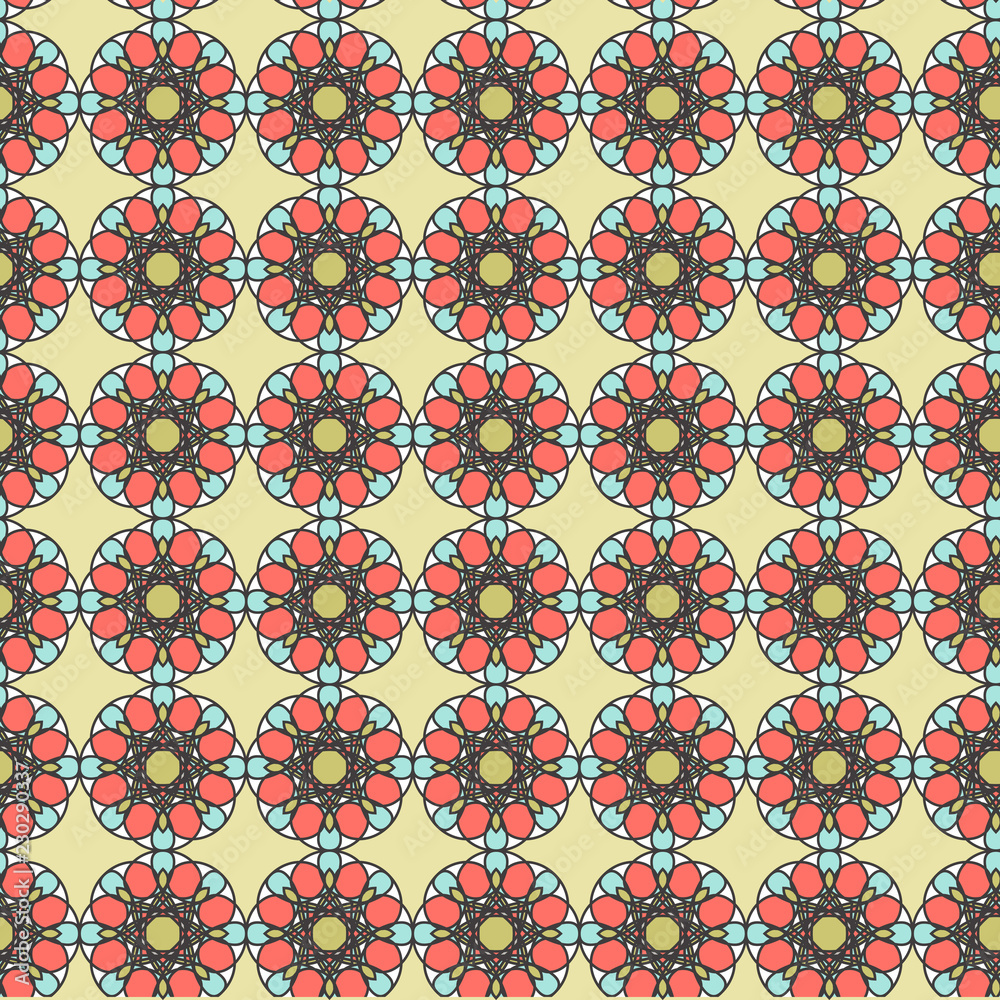 Delicate abstract ornamental pattern