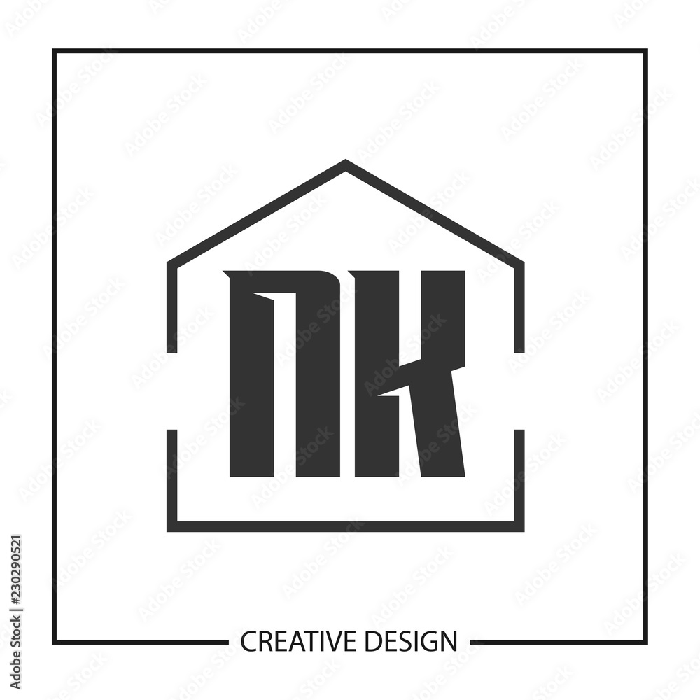 Initial NK Letter Logo Template Design Initial NK Letter Logo Template Design