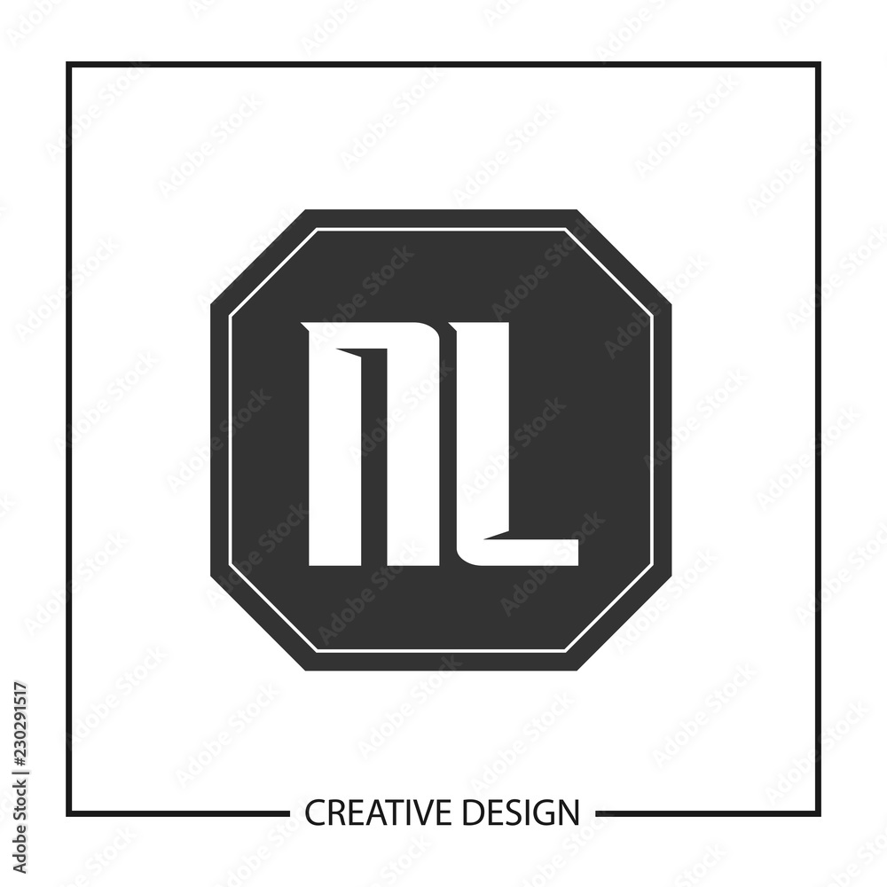Initial NL Letter Logo Template Design Initial NL Letter Logo Template Design