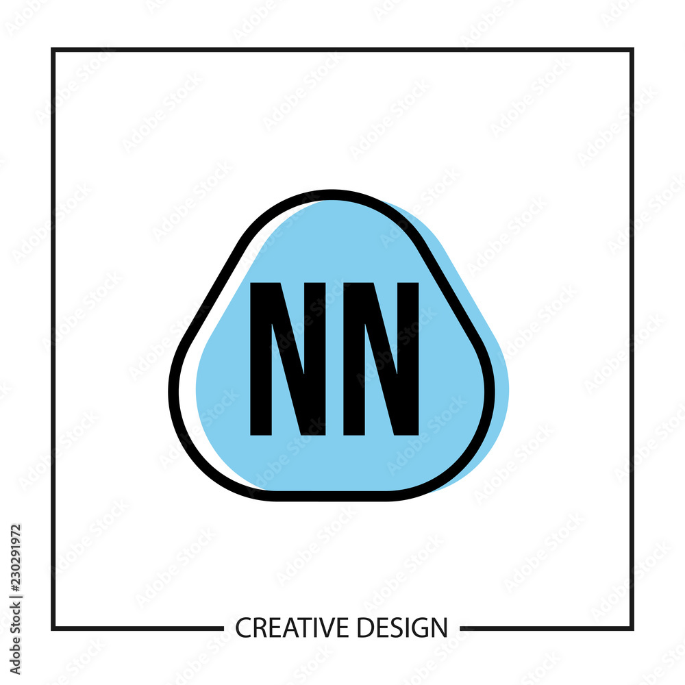 Obraz premium Initial NN Letter Logo Template Design