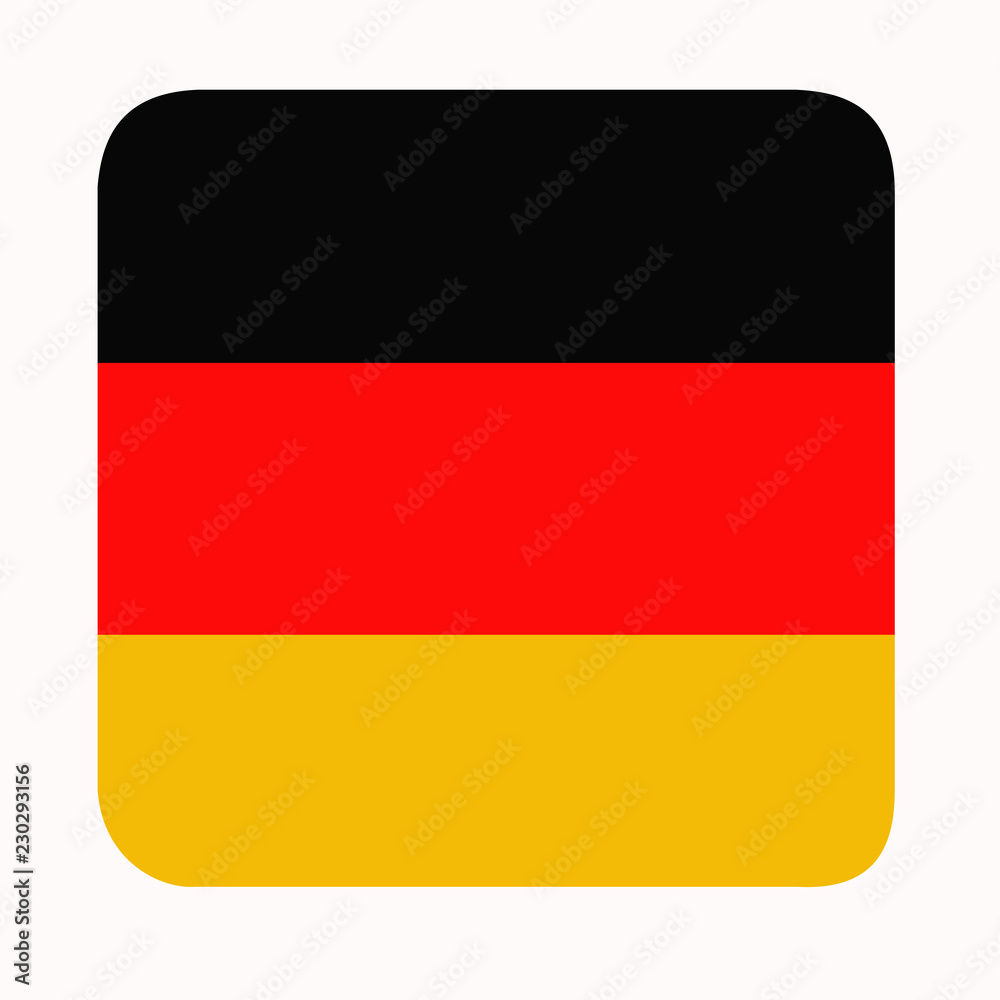 Button with flag of Germany. Button with flag of Germany.