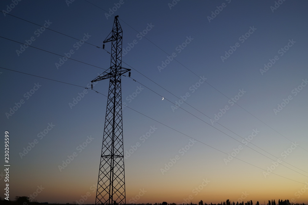 Fototapeta premium high voltage tower