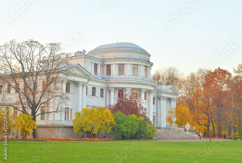 Elaginoostrovsky Palace in St. Petersburg. photo