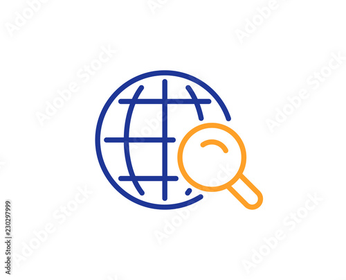 Global Search line icon