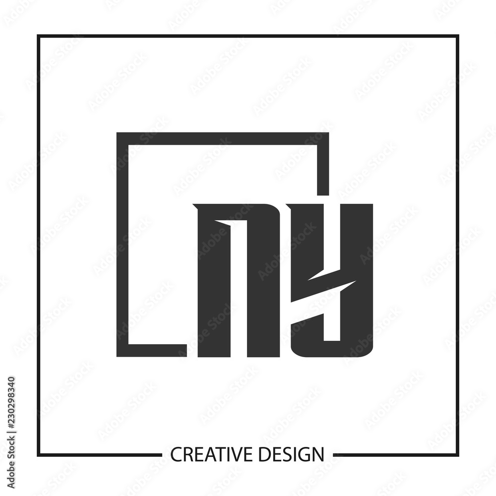 Initial NY Letter Logo Template Design Initial NY Letter Logo Template Design