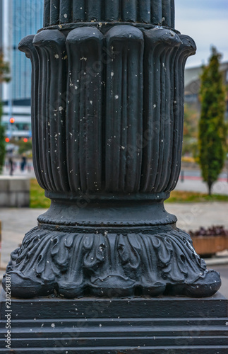 cast iron lamp post ornament old style street