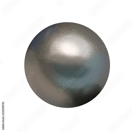 black pearl on white background