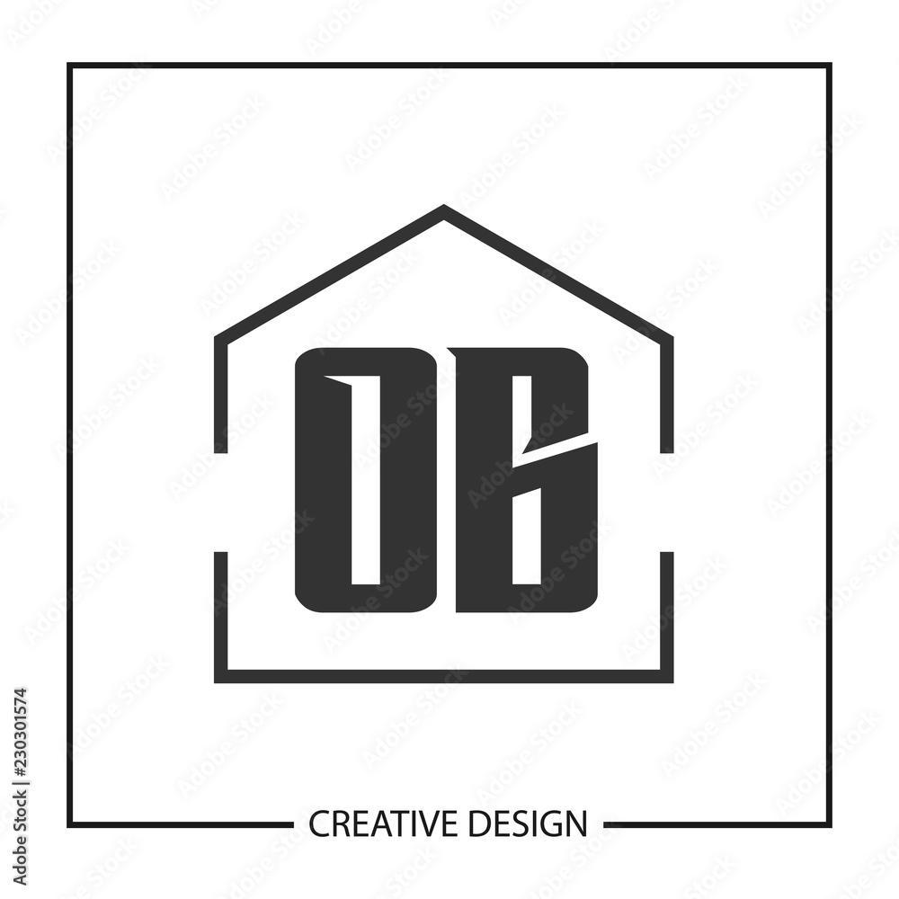 Initial OB Letter Logo Template Design Initial OB Letter Logo Template Design