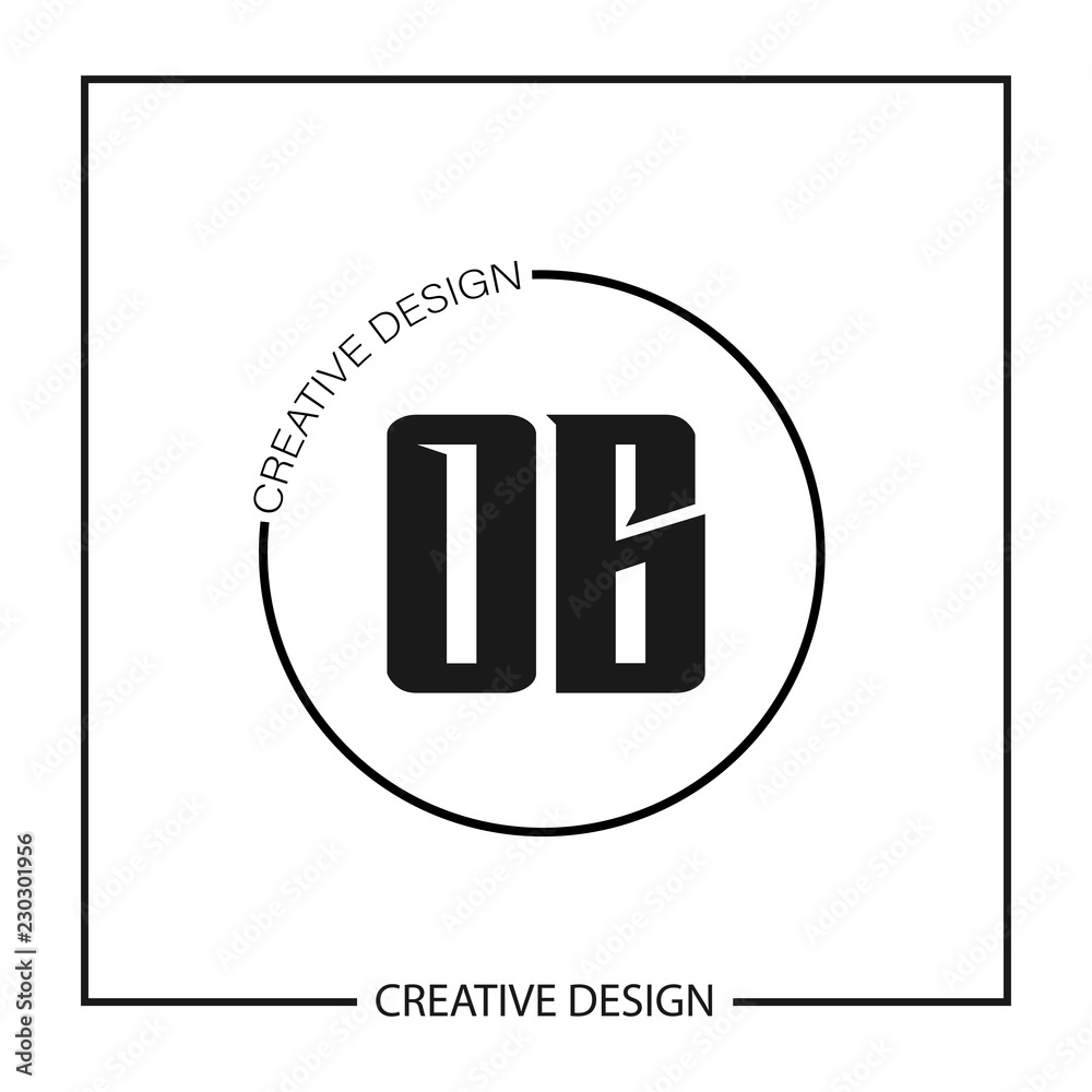Initial OB Letter Logo Template Design Initial OB Letter Logo Template Design
